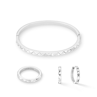 Boucles d'oreille créole Spikes 23 argent