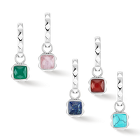 Boucles d'oreille créole Spikes 23 argent