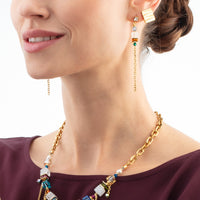 Clips d'oreilles Square Wave Gold