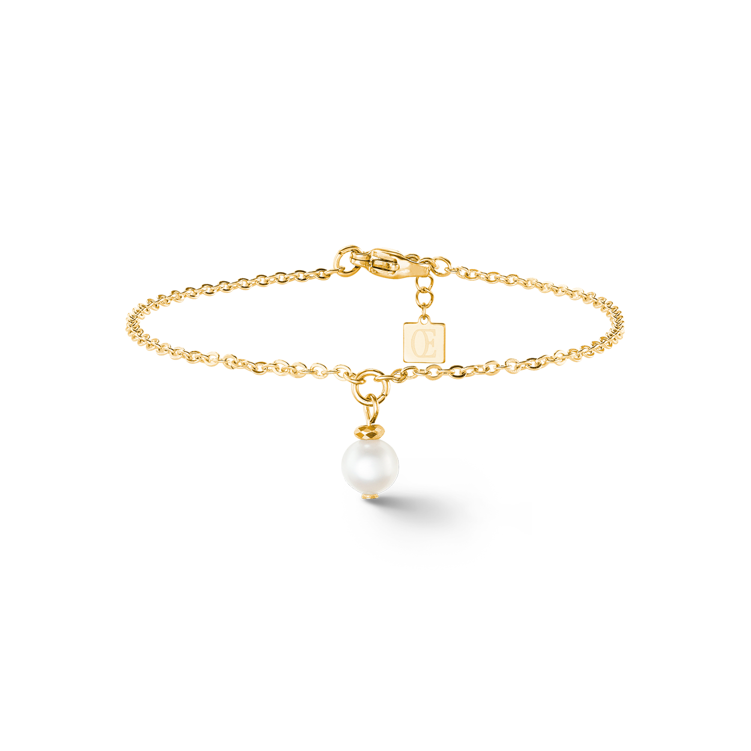 Bracelet Solitaire Perle d'eau douce or