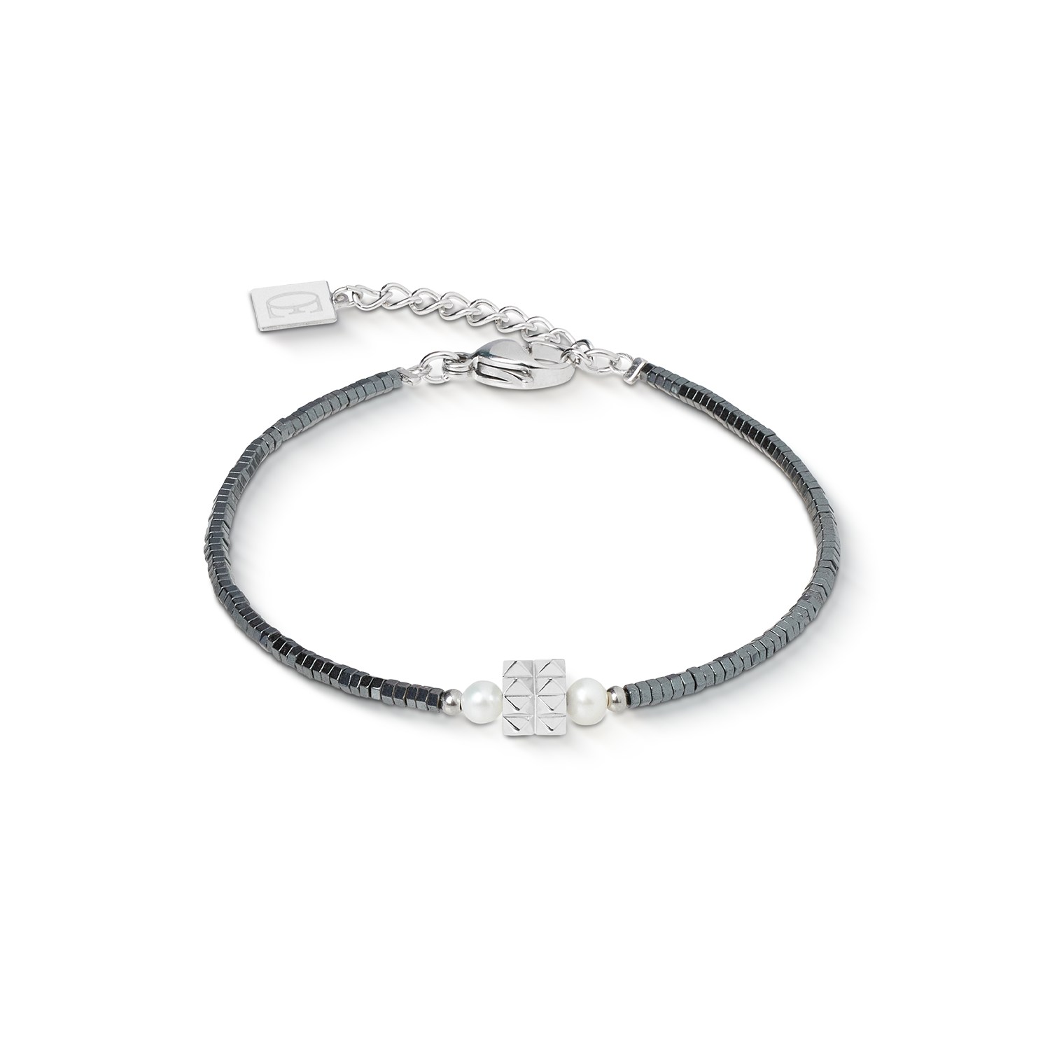 Bracelet Edge & Grace anthracite-argent