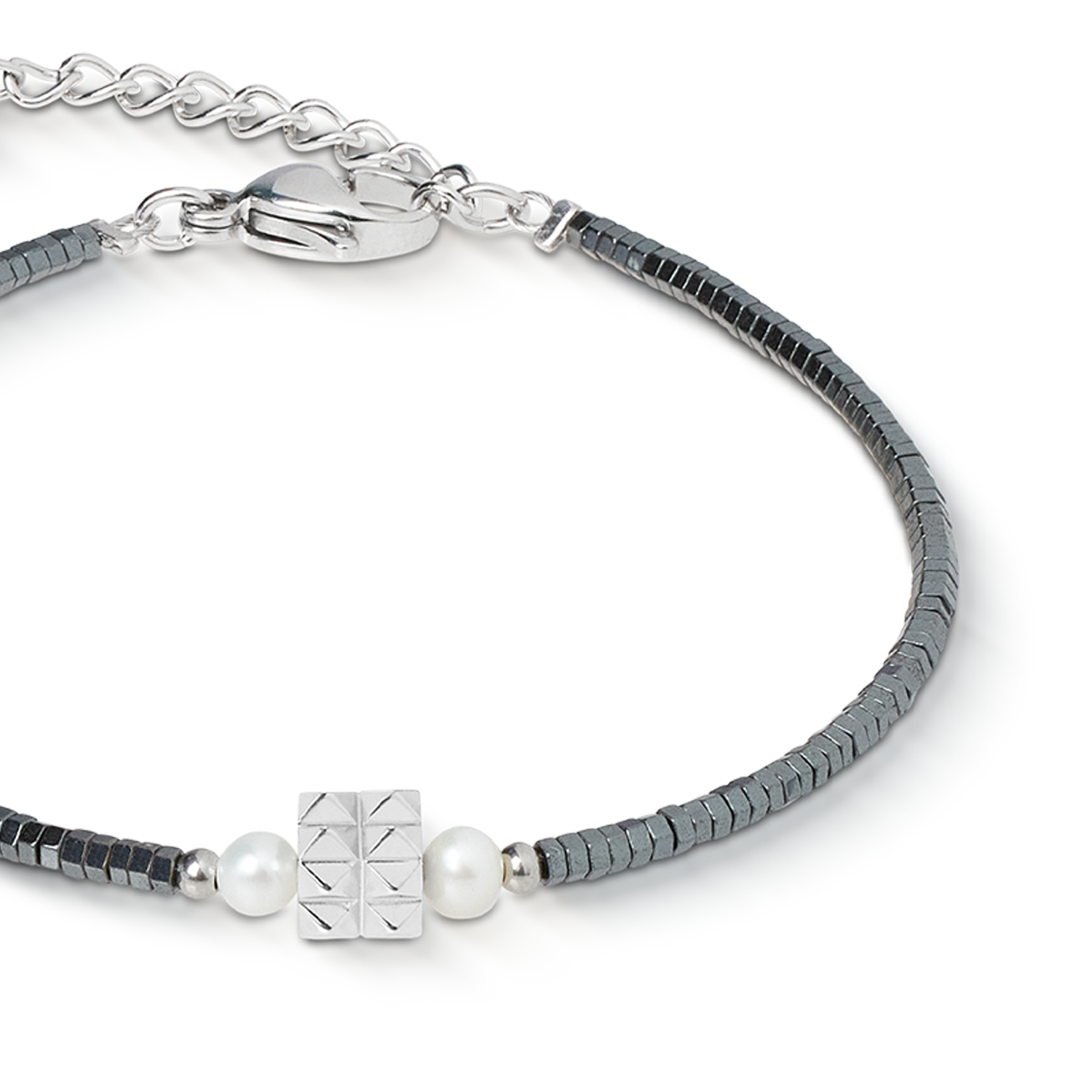 Bracelet Edge & Grace anthracite-argent