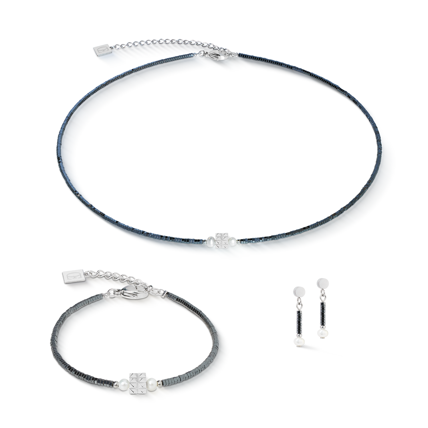 Bracelet Edge & Grace anthracite-argent