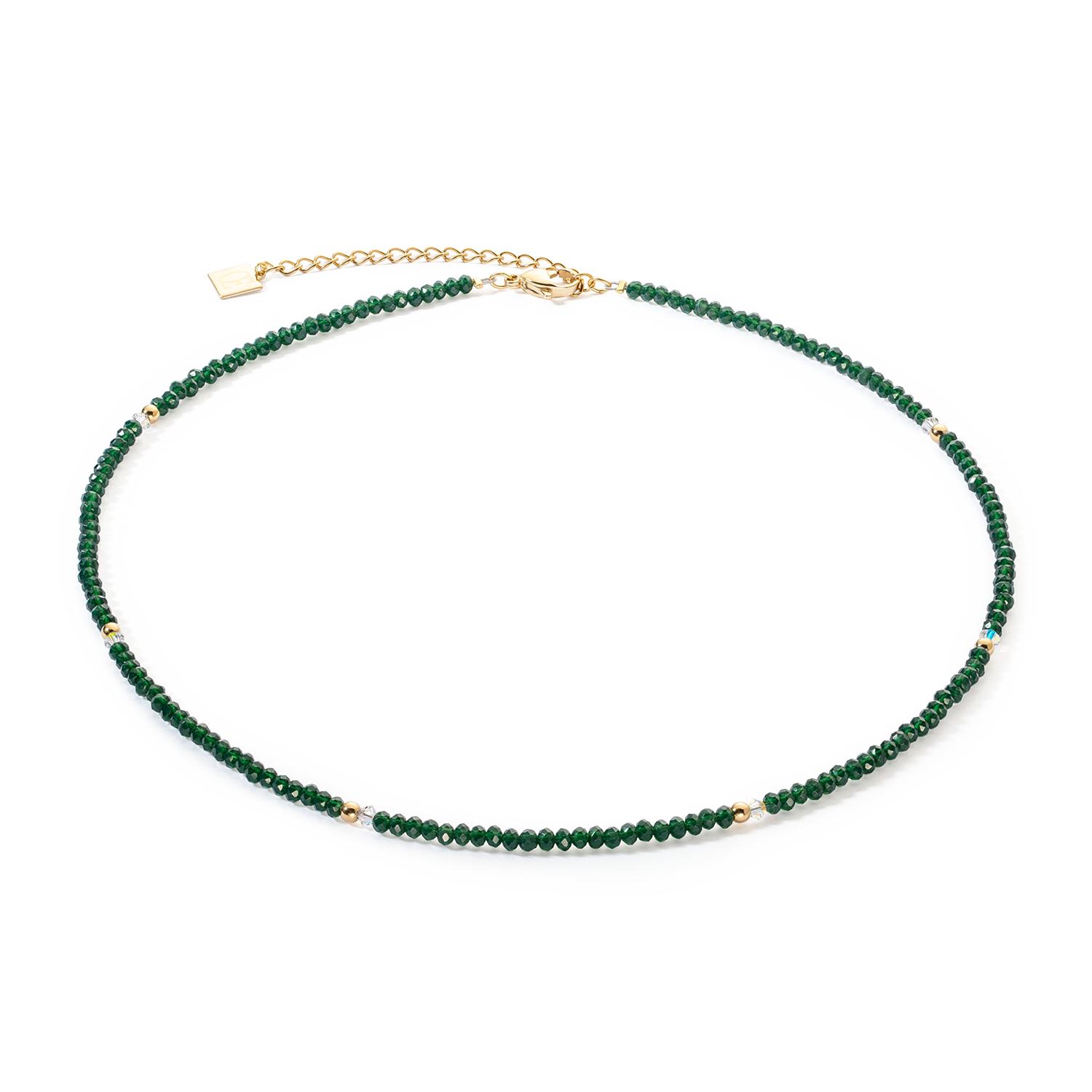 Collier Little Twinkle or-vert foncé