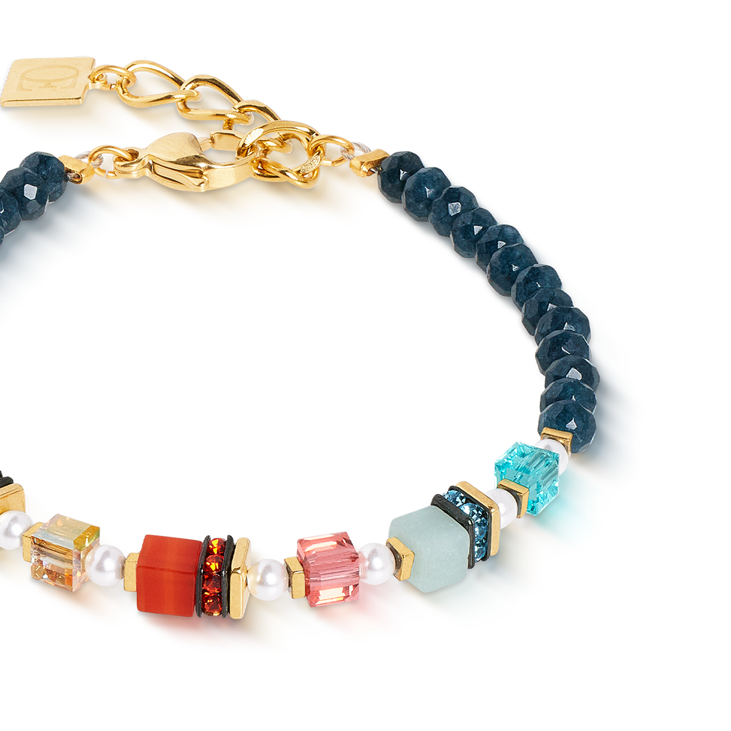 Bracelet Sparkling Princess Spikes or-multicolore