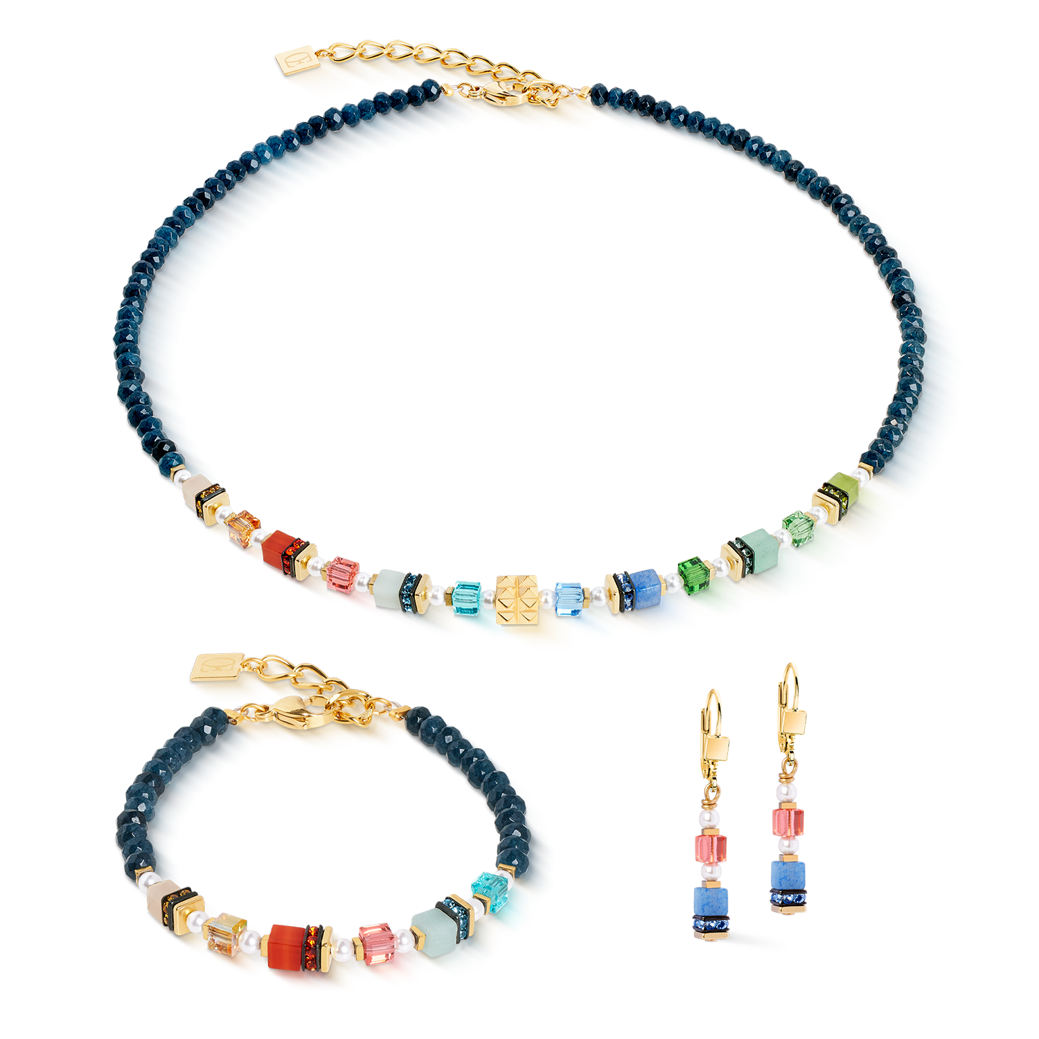 Bracelet Sparkling Princess Spikes or-multicolore