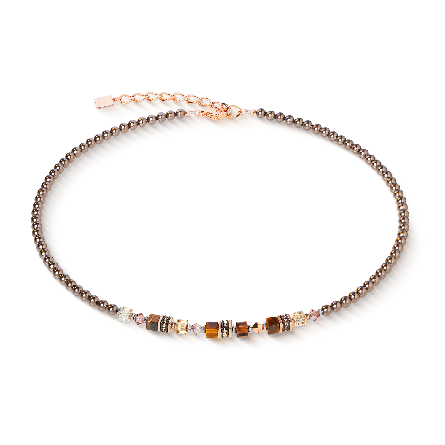 Collier Princess Earth Glow or rose-marron