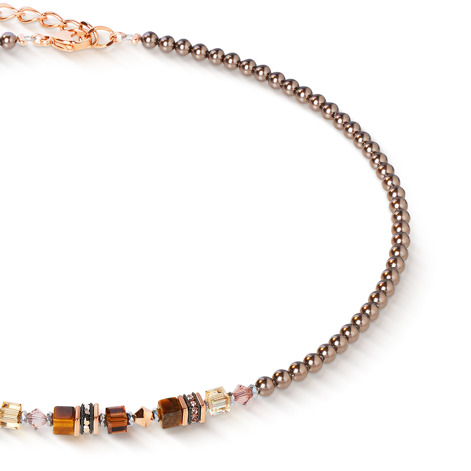 Collier Princess Earth Glow or rose-marron