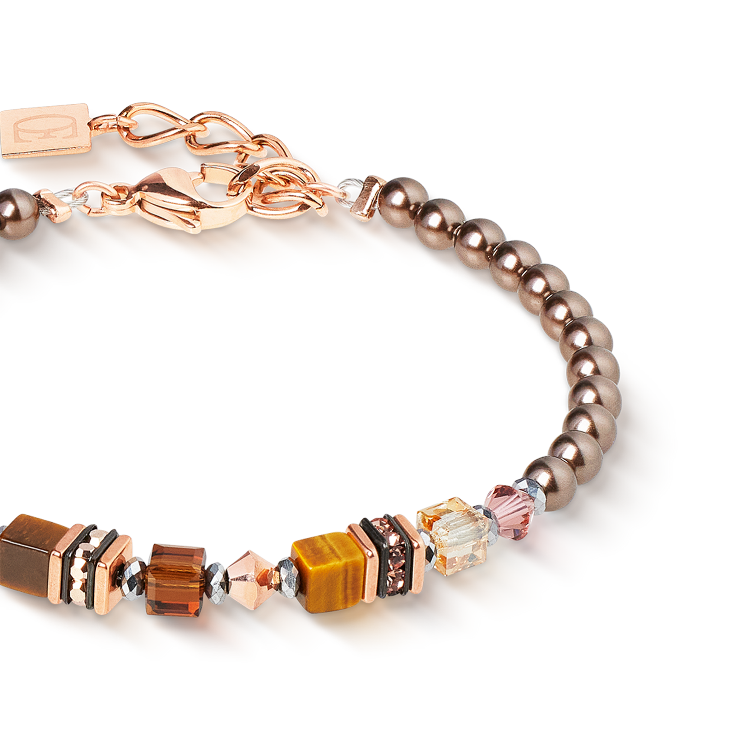Bracelet Princess Earth Glow or rose-marron