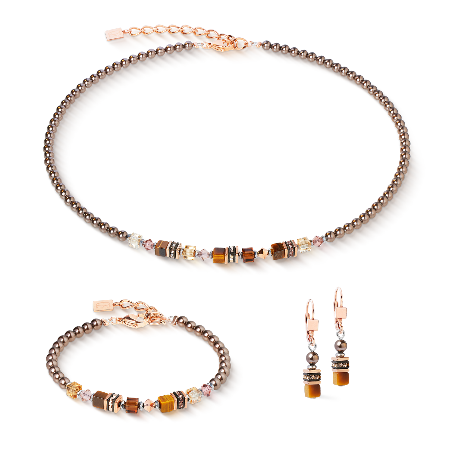 Bracelet Princess Earth Glow or rose-marron