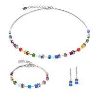 Bracelet GeoCUBE® Lite Mini Rainbow argent
