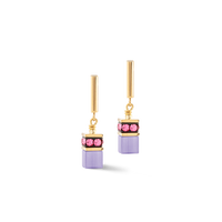 Boucles d'oreilles GeoCUBE® Iconic Layer or-rainbow