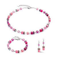 Boucles d'oreilles GeoCUBE® Iconic Viva Magenta