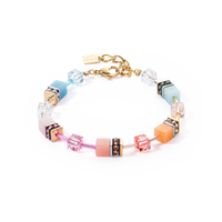 Bracelet GeoCUBE® Iconic aqua-apricot
