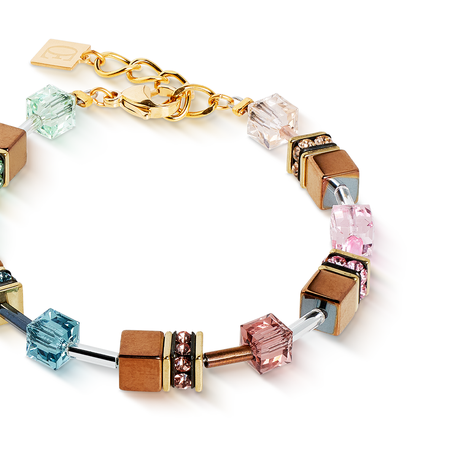 Bracelet GeoCUBE® Iconic Metallic Art Nouveau or
