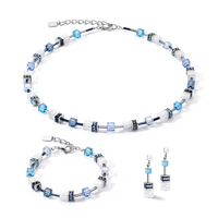 Bracelet GeoCUBE® Iconic Nature bleu blanc