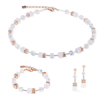 Bracelet GeoCUBE® Iconic Nature or-rose blanc