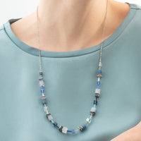 Collier GeoCUBE® Iconic Nature Chain bleu