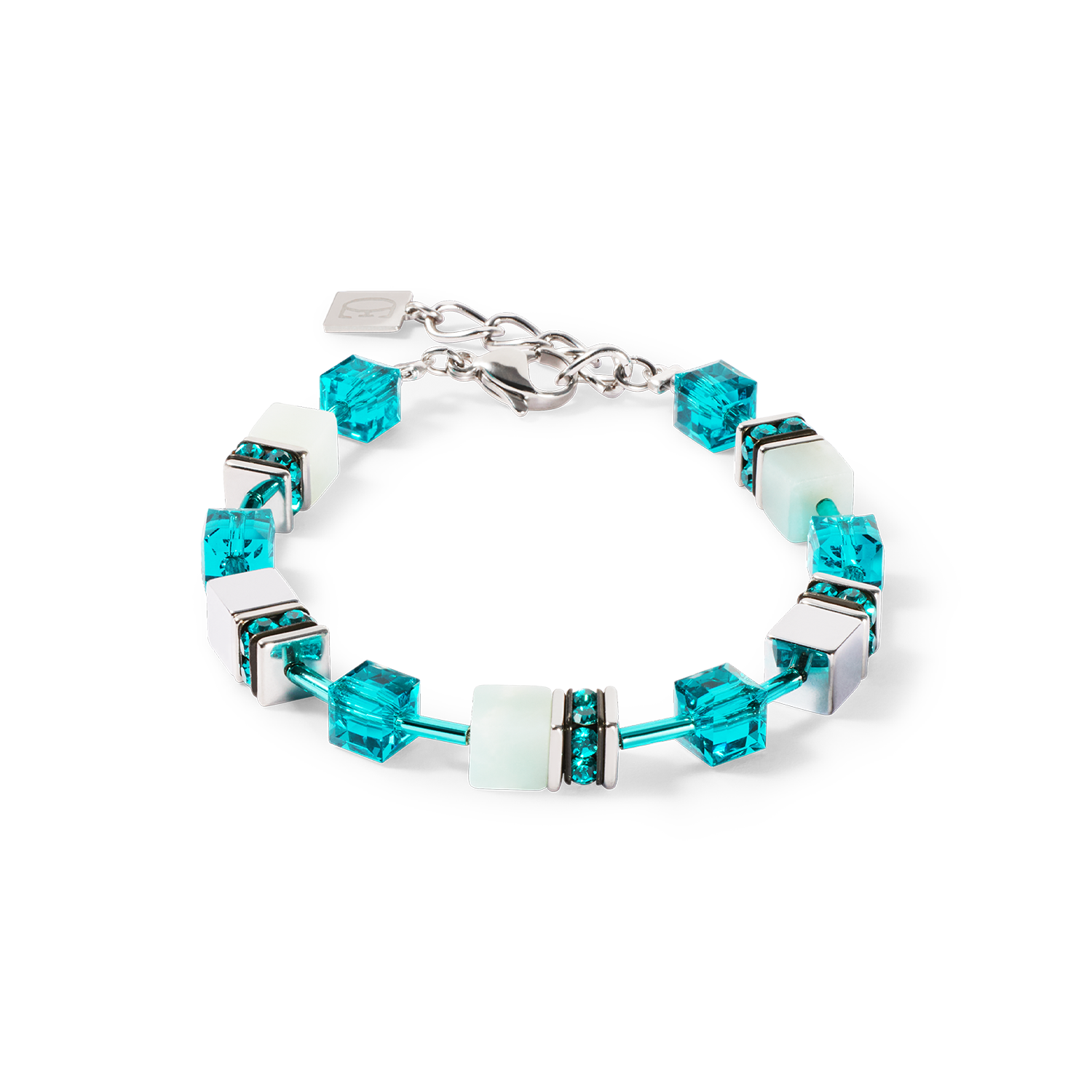 Bracelet GeoCUBE® Iconic Precious argent-vert