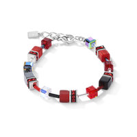 Bracelet GeoCUBE® rouge-hématite