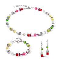 Bracelet GeoCUBE® Iconic rouge-vert