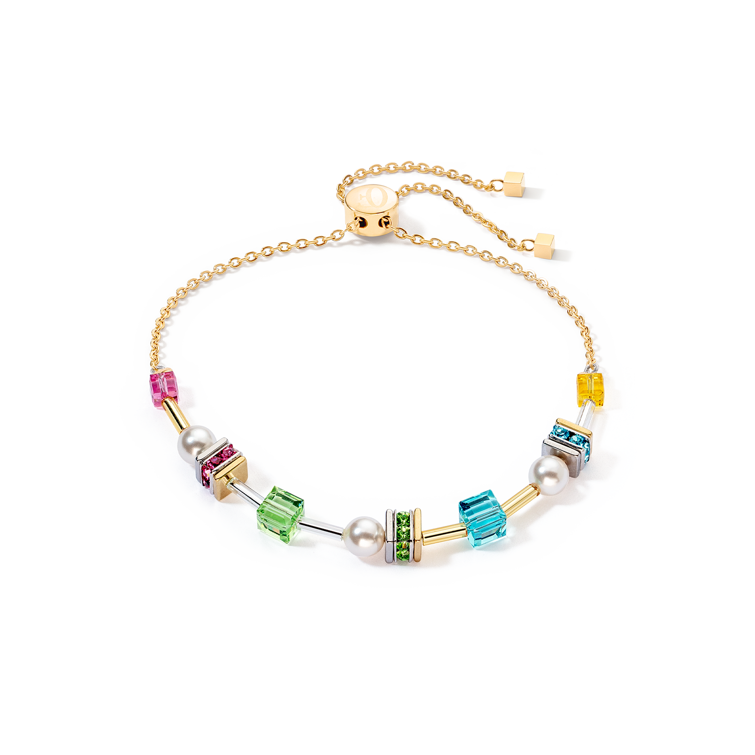 Bracelet Joyful Cubes & Pearls multicolor
