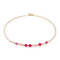 Collier Candy Spheres pink