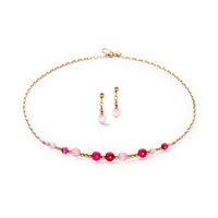 Collier Candy Spheres pink