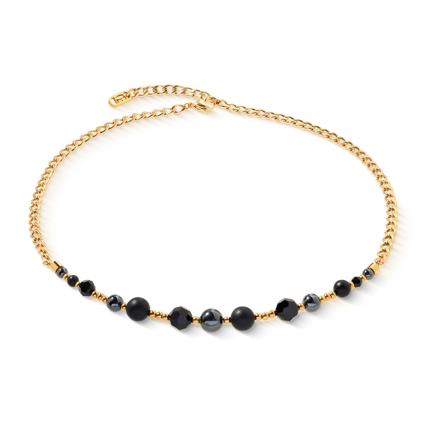 Collier Pure Spheres or-noir