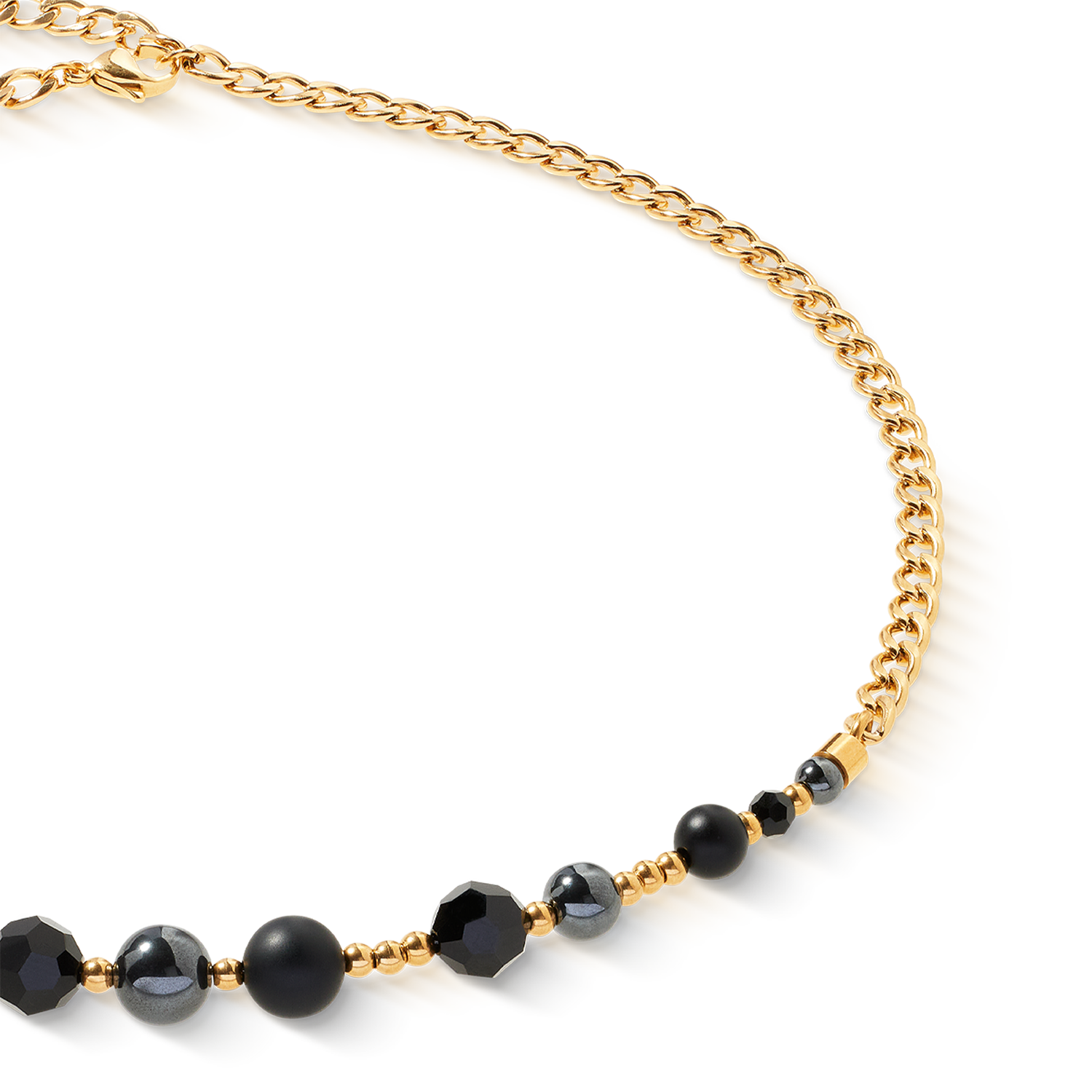 Collier Pure Spheres or-noir