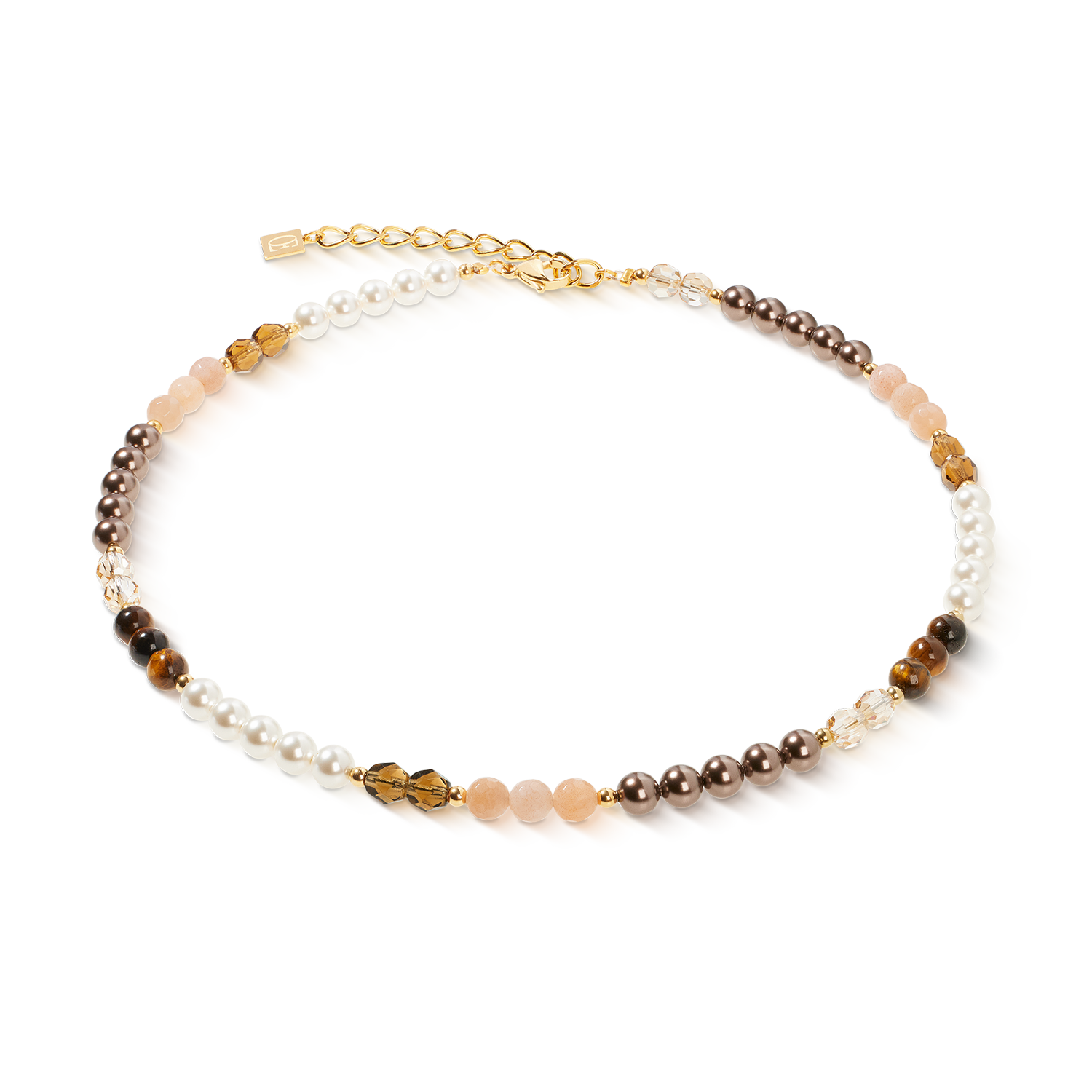 Collier Precious Elysia or-marron