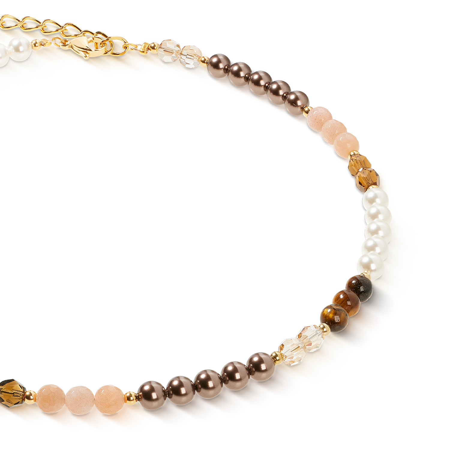 Collier Precious Elysia or-marron