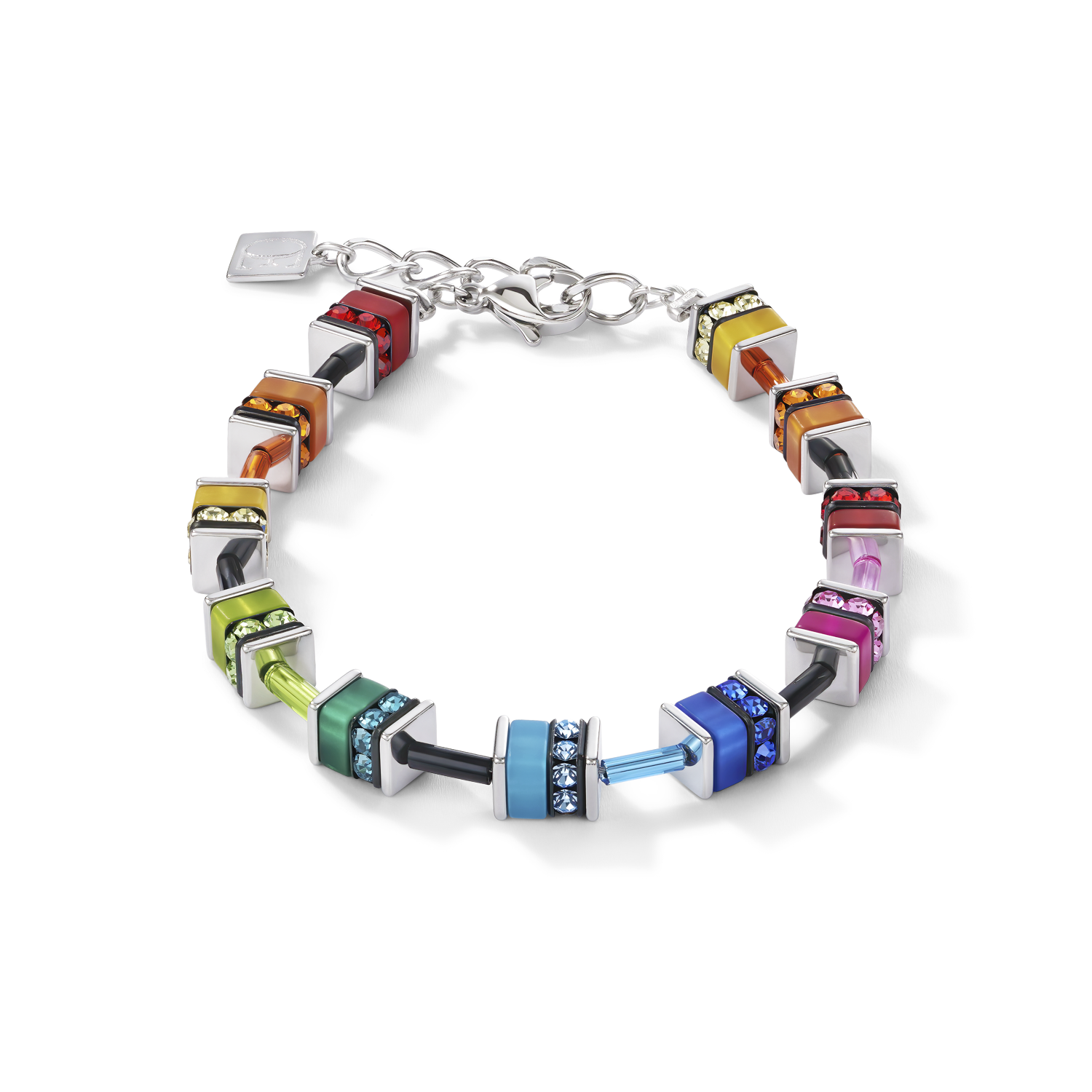 Bracelet GeoCUBE® classique polaris & strass multicolore