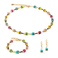 Collier Boho Sunset Cube rainbow