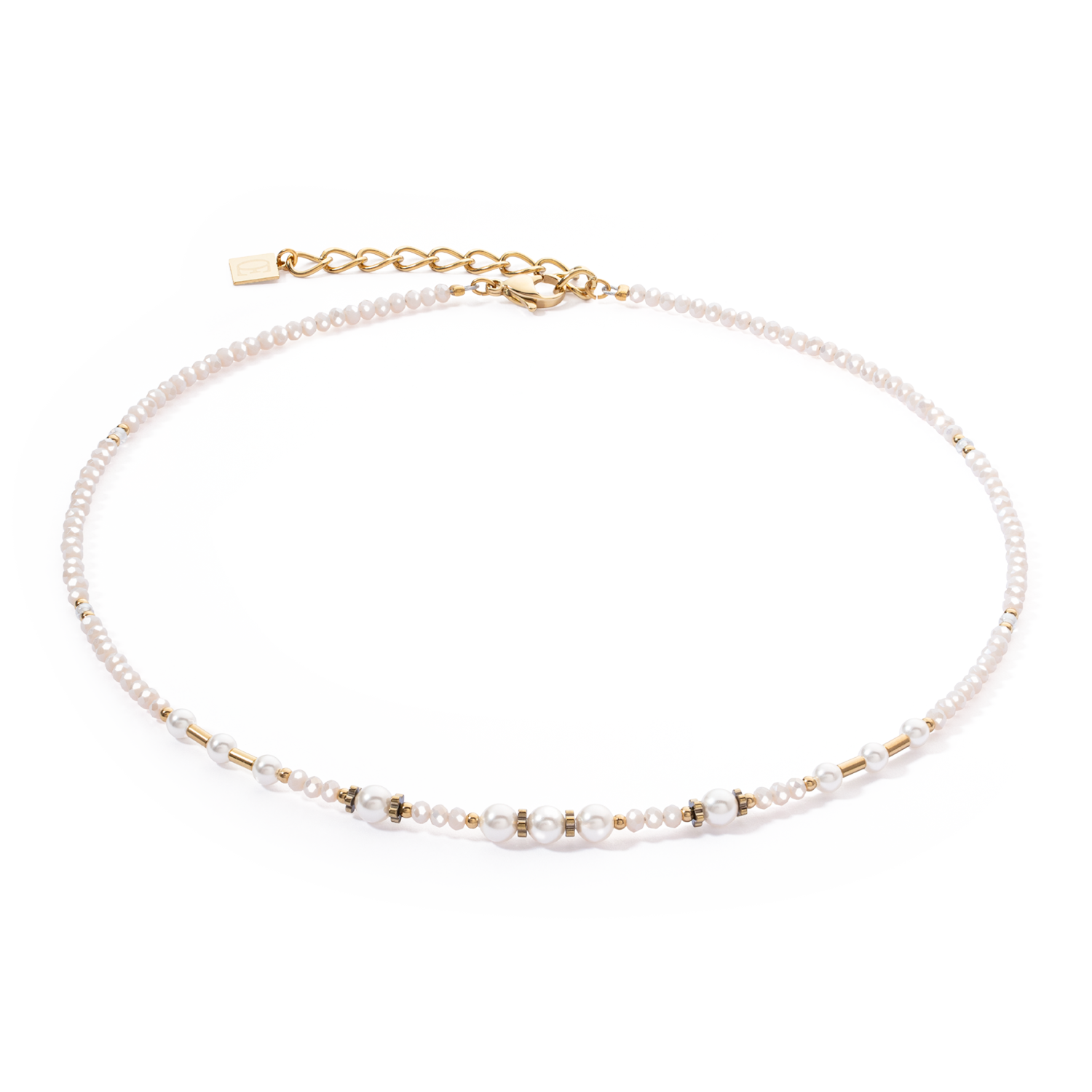 Collier Little Twinkle Pearl Mix blanc