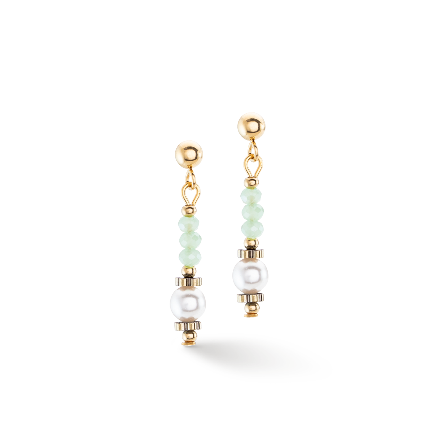 Boucles d'oreilles Little Twinkle Pearl Mix vert clair