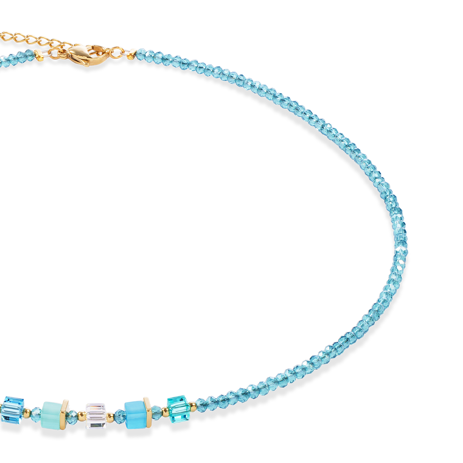 Joyful Colours Update Collier or-turquoise