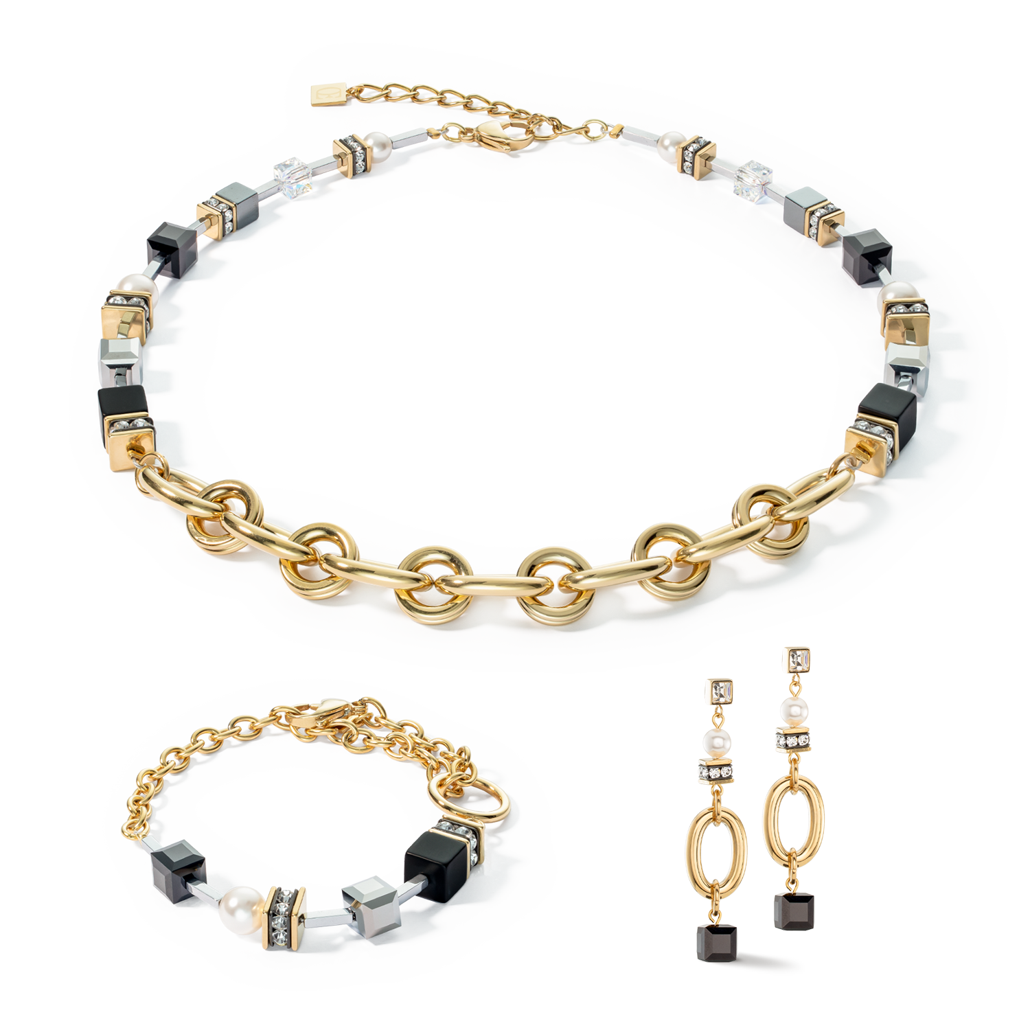 Collier Mysterious Mix or-noir