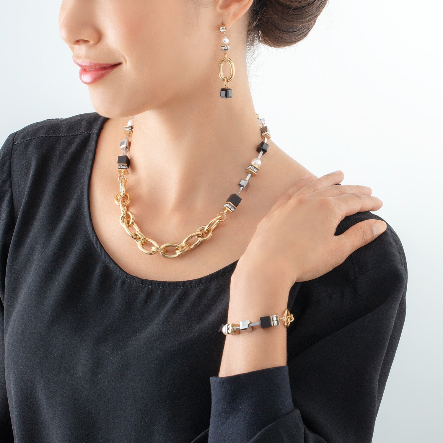 Collier Mysterious Mix or-noir