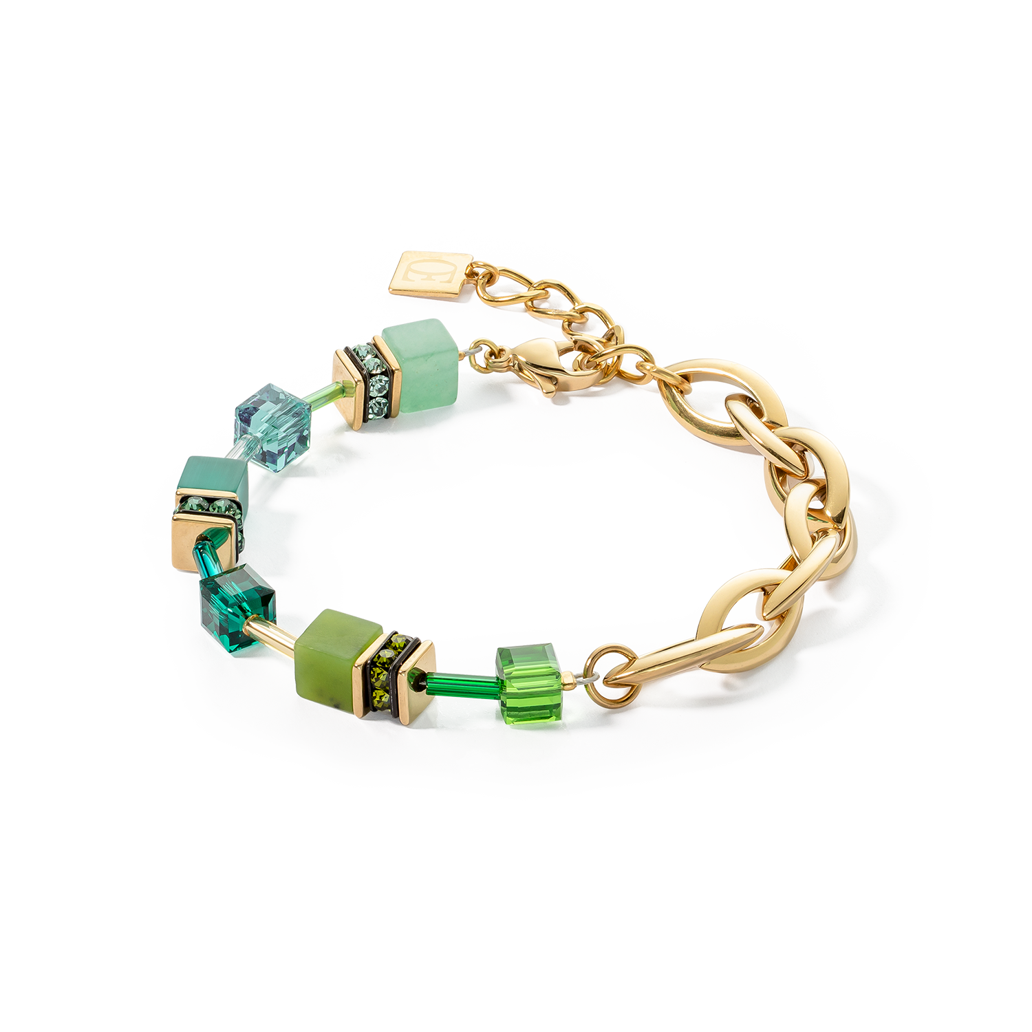 Bracelet GeoCUBE® Festive Layer or-vert