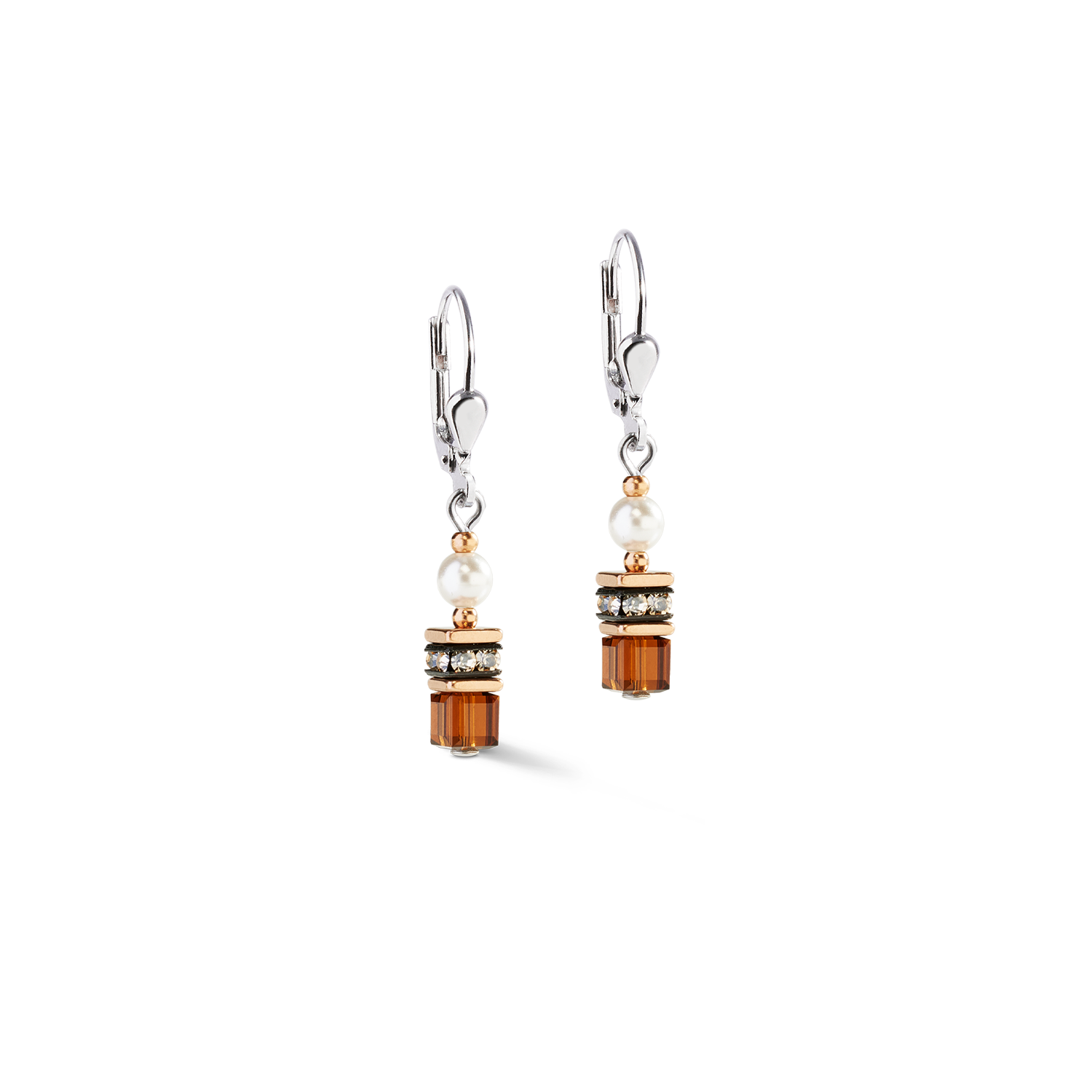 Boucles d'oreilles Sparkling Princess Mocha Mousse