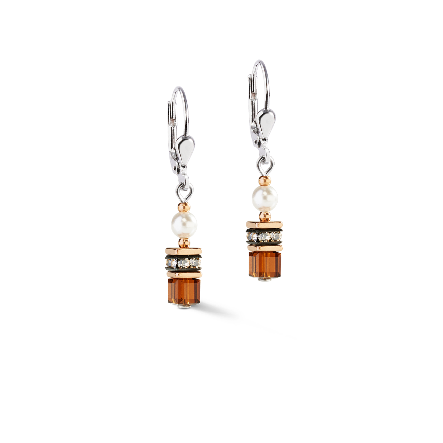Boucles d'oreilles Sparkling Princess Mocha Mousse