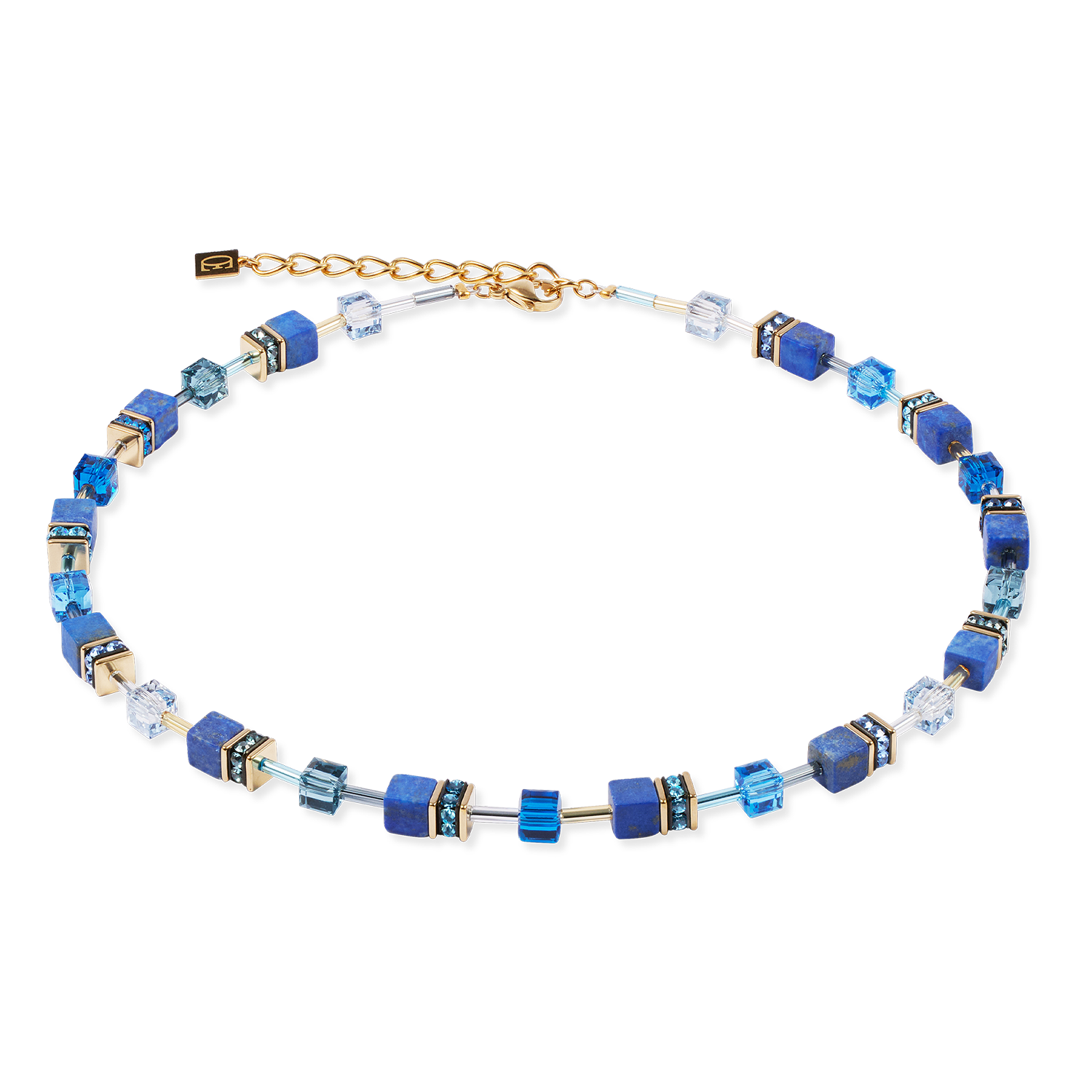 Collier GeoCUBE® Iconic Precious bleu