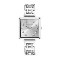 Montre Iconic Cube Classic Rainbow Statement argent