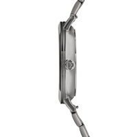 Montre Ronde Statement Unisex Anthracite Sunray Acier Inoxydable Light Gun Metal Satiné