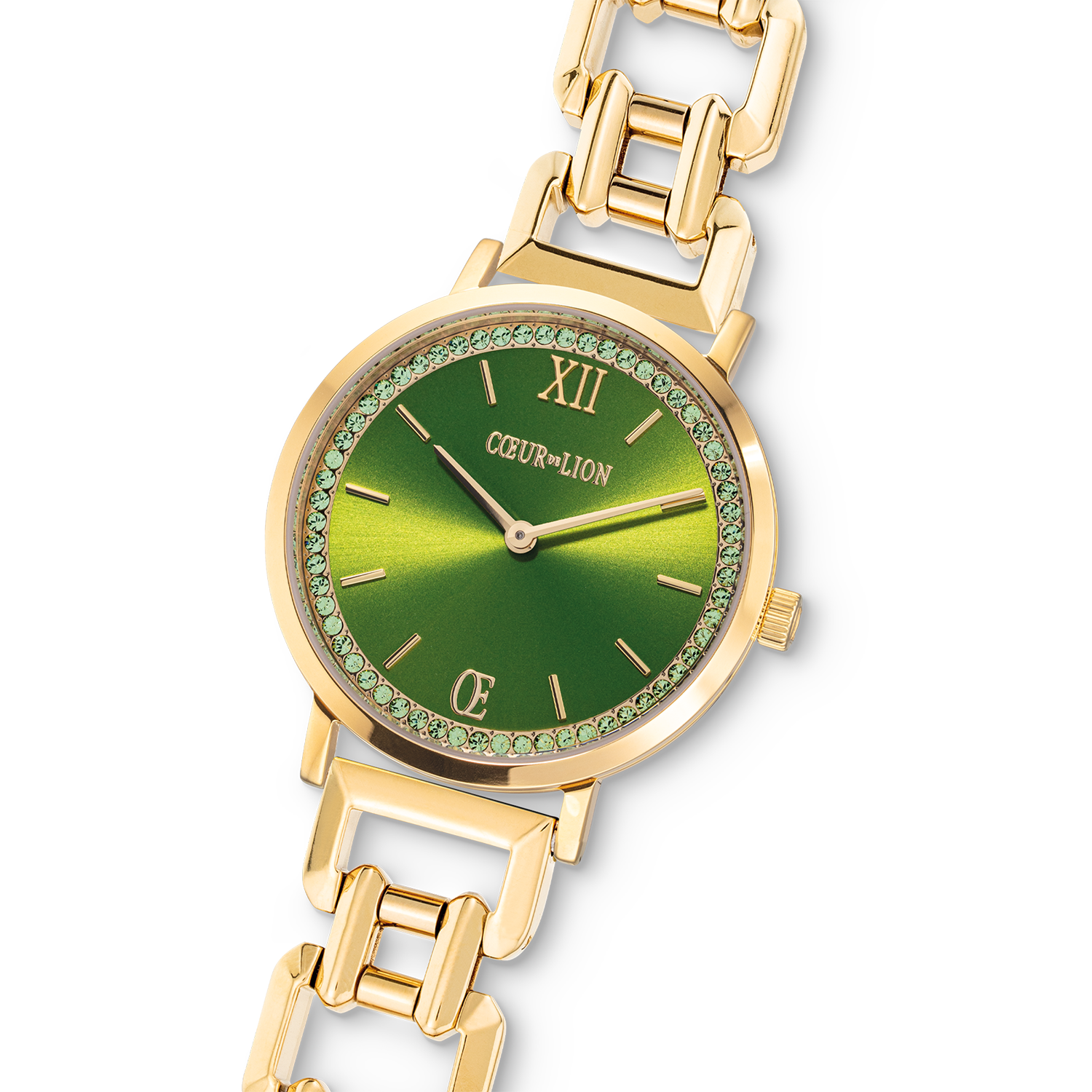 Montre Ronde Sparkling Fabulous Green Statement Or
