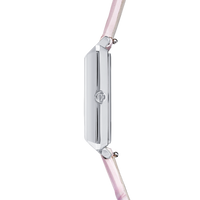 Montre Iconic Spikes Rosé Argent Bracelet Cuir rosé