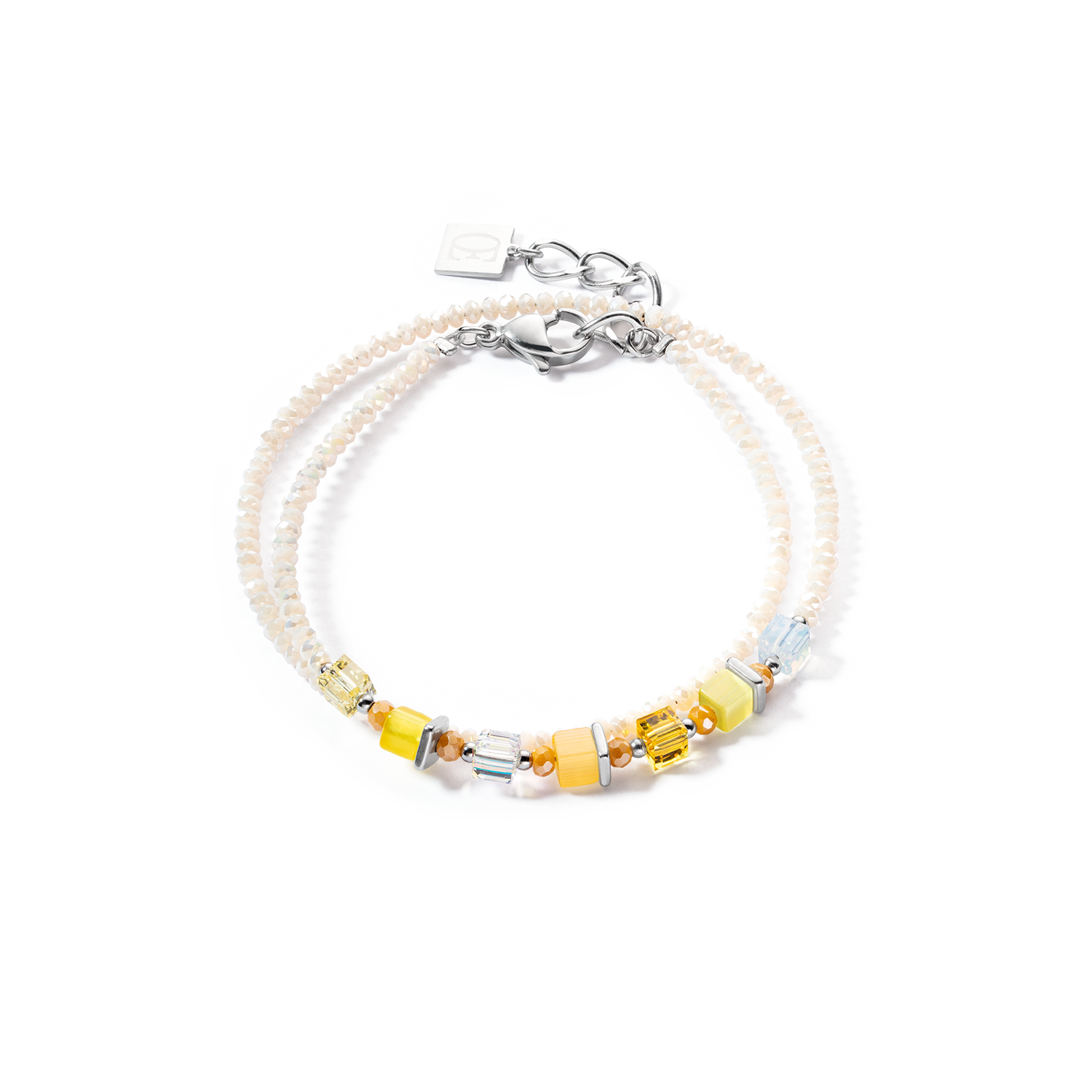 Joyful Colours Wrap bracelet argent jaune
