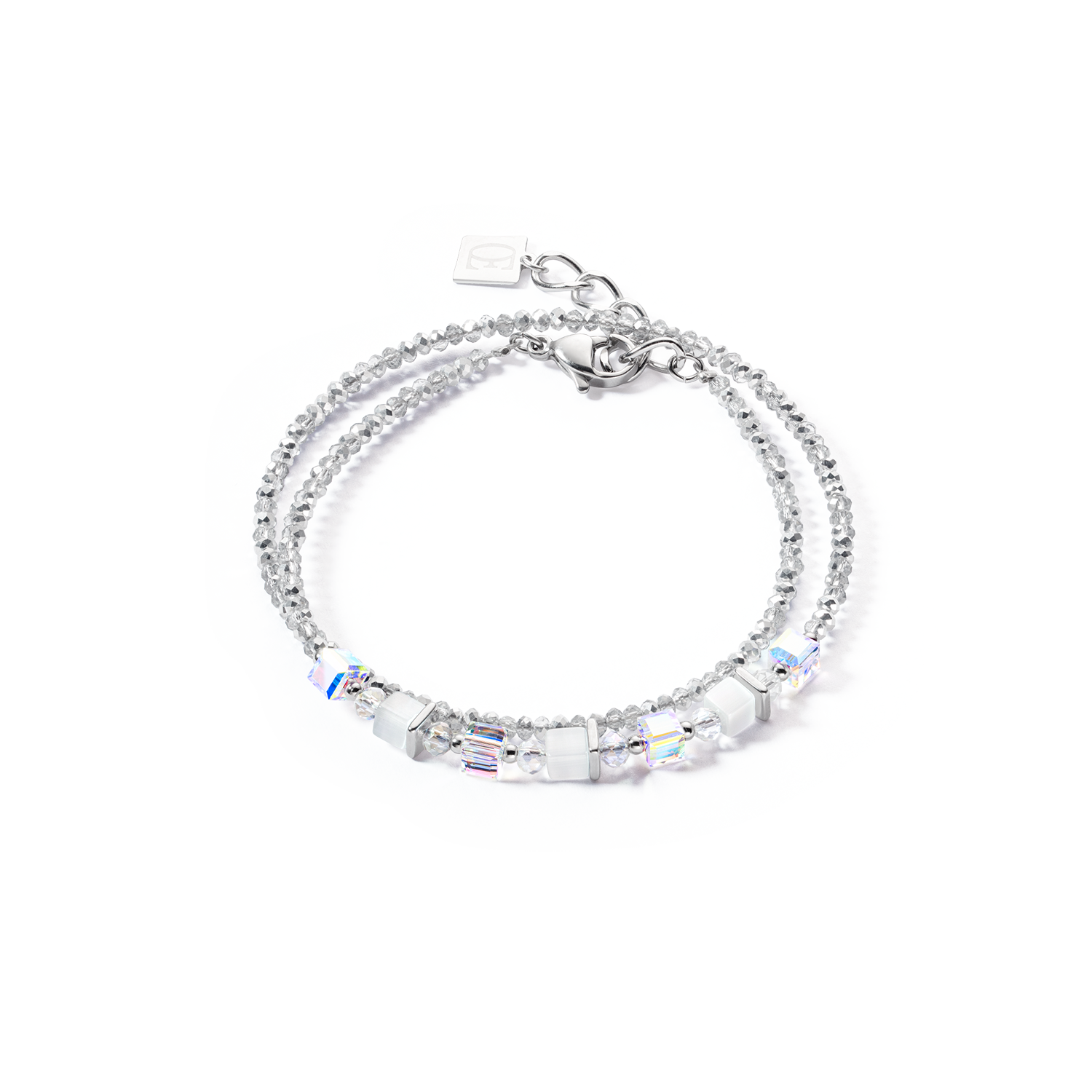 Joyful Colours Wrap bracelet argent blanc