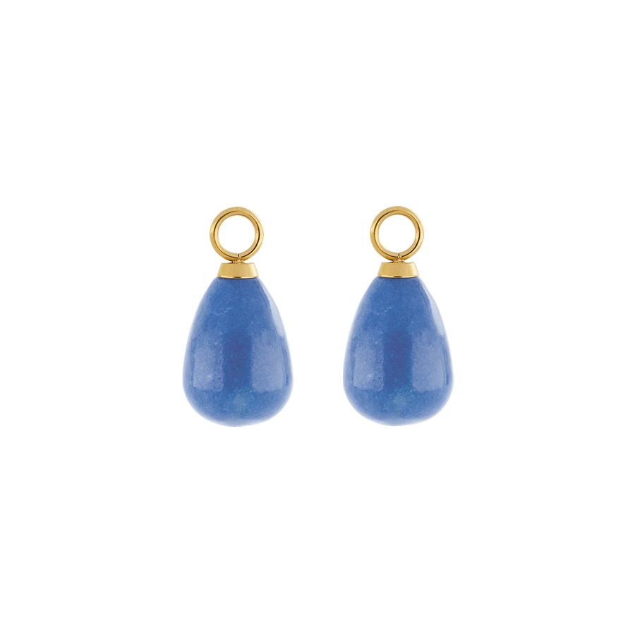 EAR ME UP Charm goutte or-bleu